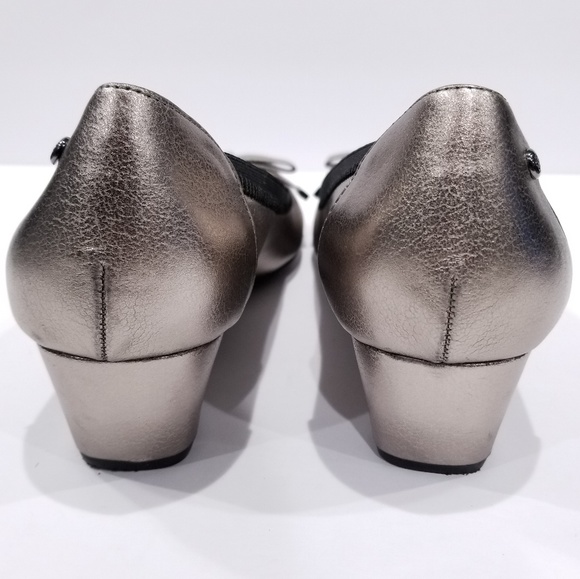 Dana Buchman Metallic Kitten Heel Work Shoes Sz 10 - Picture 3 of 7
